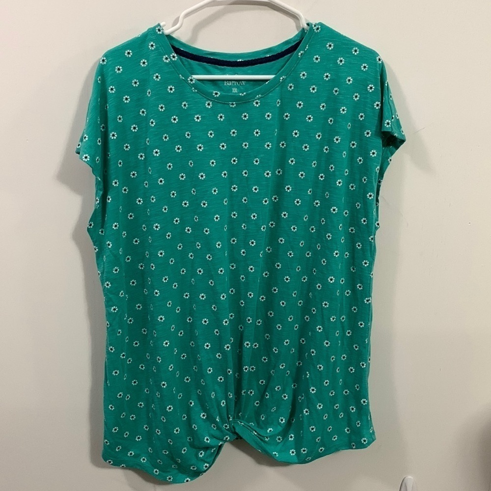 Croft & Barrie Sleeveless Tee, Size XXL, pretty flower pattern, good condition